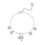 (Special Edition) Blue Topaz Silver Dangle Bracelet- Lily of the Valley | LOVE BY THE MOON