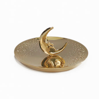 Crescent Moon Candle Topper / Jewelry Tray
