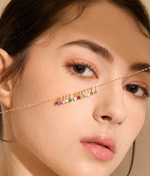 LOVE BY THE MOON 14K Gold Birthstone Pendant