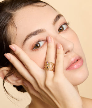 LOVE BY THE MOON 14K Gold Birthstone Ring