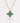 14K Gold May Birthstone Flower Necklace - Emerald