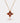 14K Gold January Birthstone Flower Necklace - Garnet