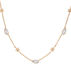 Moonstone Gold Star Choker - Lullaby