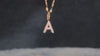 LOVE BY THE MOON 14K Gold Diamond Initial Pendant