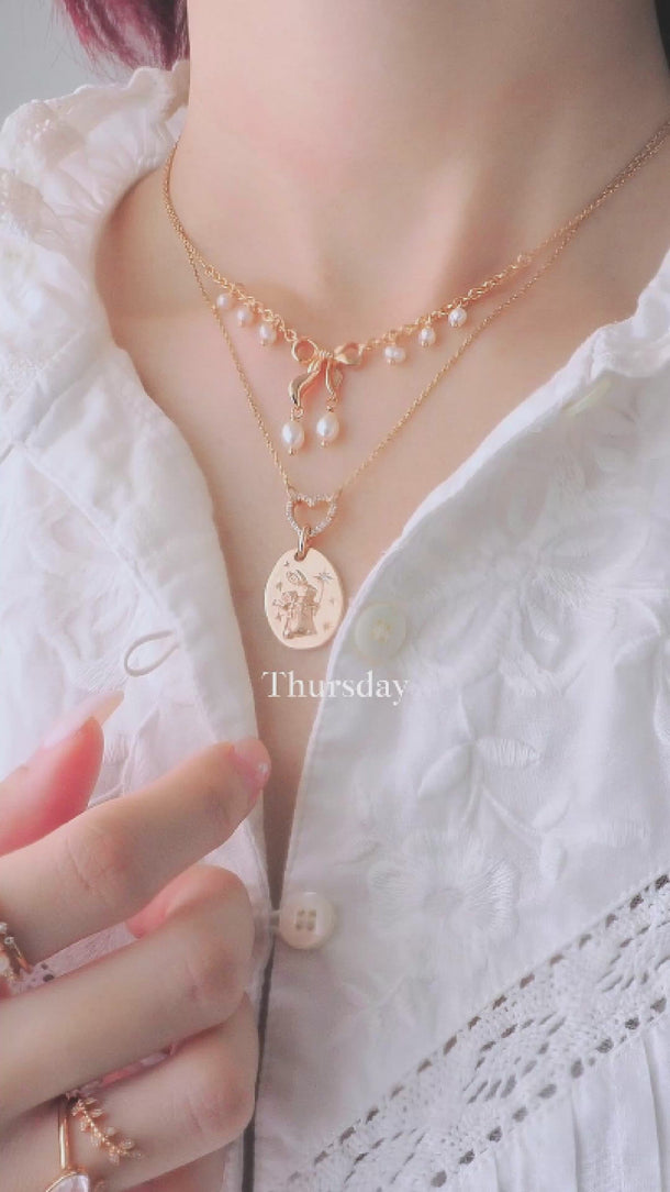 Rabbit Pendant Love by the Moon