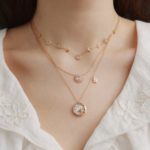 Moonstone Gold Necklace - Ray of Light | LOVE BY THE MOON