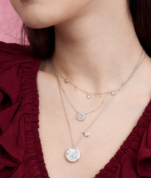 Mother of Pearl Silver Necklace - Sweet Dream | LOVE BY THE MOON