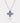 14K Gold September Birthstone Flower Necklace - Sapphire