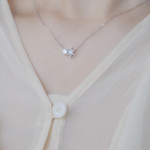 Diamond 14K White Gold Necklace - Stargazing