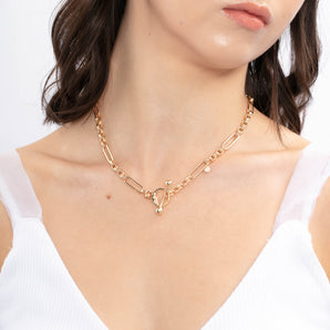 Gold Toggle Necklace - Embrace