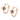 Amethyst Gold Star Huggie Earrings - Magic Stone