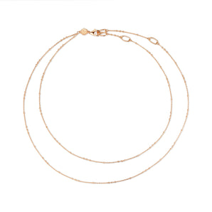 Gold Beaded Layered Necklace Chain | LOVE BY THE MOON