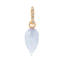 Blue Lace Agate Gold Vermeil Pendant - Throat Chakra | LOVE BY THE MOON