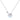 Blue Lace Agate Silver Circle Disc Pendant Choker - Universe