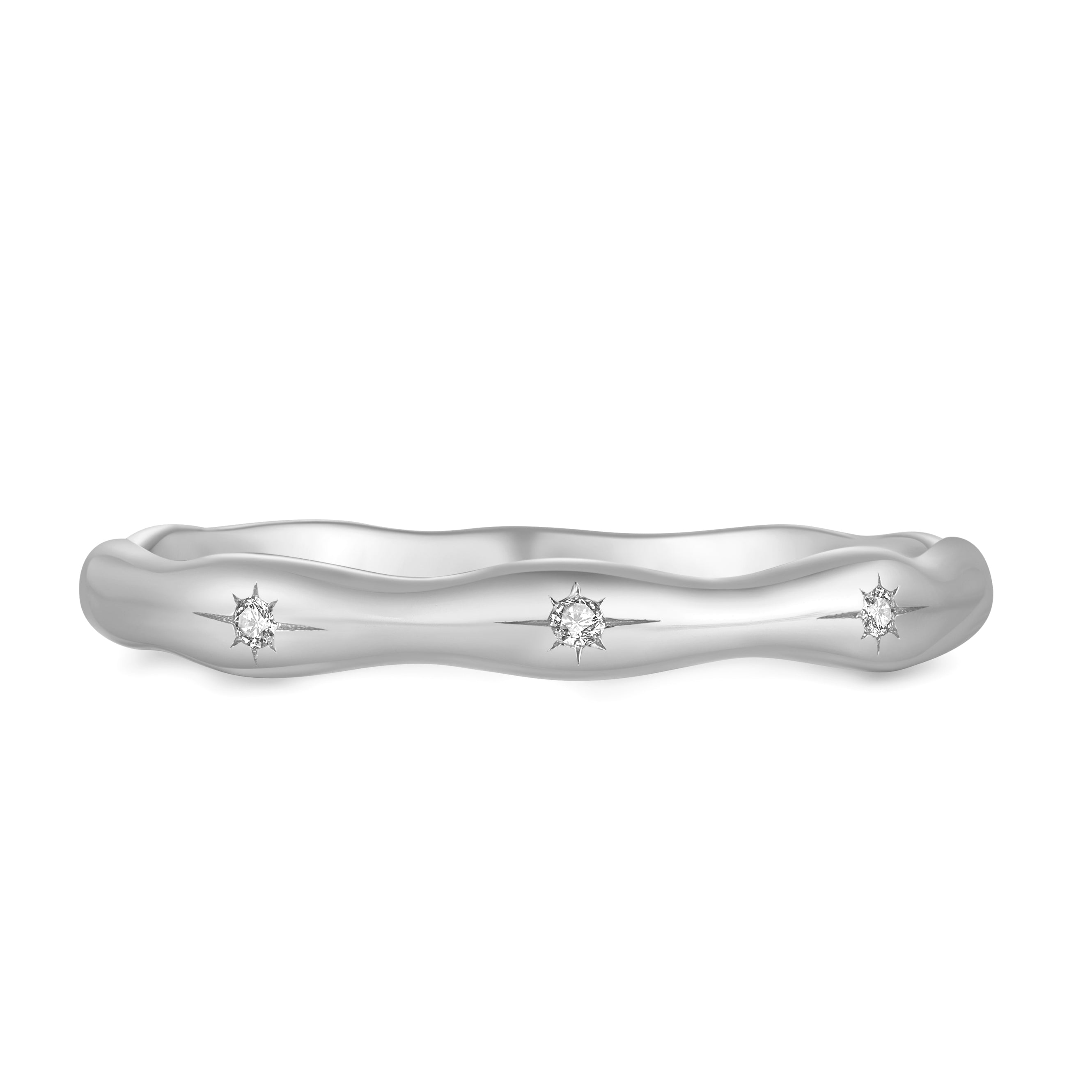 CZ Silver Ring - Flow | LOVE BY THE MOON