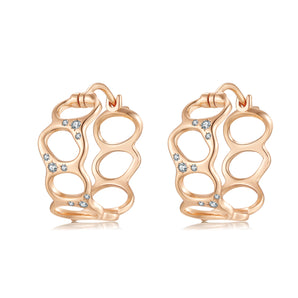 CZ 14K Gold Vermeil Huggie Hoop Earrings - Grace | LOVE BY THE MOON