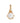 Birthstone Gold Heart Prong-Set Pendants-CZ diamond pendant