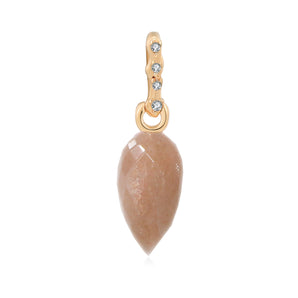 Sunstone Gold Vermeil Pendant - Sacral Chakra | LOVE BY THE MOON