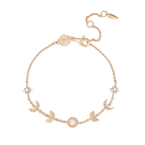 Moonstone Gold Bracelet - Moon Phases | LOVE BY THE MOON
