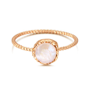 Moonstone Gold Dainty Ring | LOVE BY THE MOON