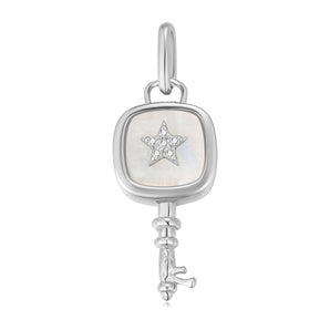 Moonstone Silver Key Pendant - Wanderer | LOVE BY THE MOON