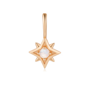 Moonstone Gold Star Pendant - Astra | LOVE BY THE MOON