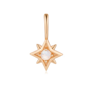 Moonstone Gold Star Pendant - Astra | LOVE BY THE MOON