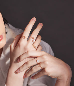 CZ Silver Star Dainty Ring | LOVE BY THE MOON