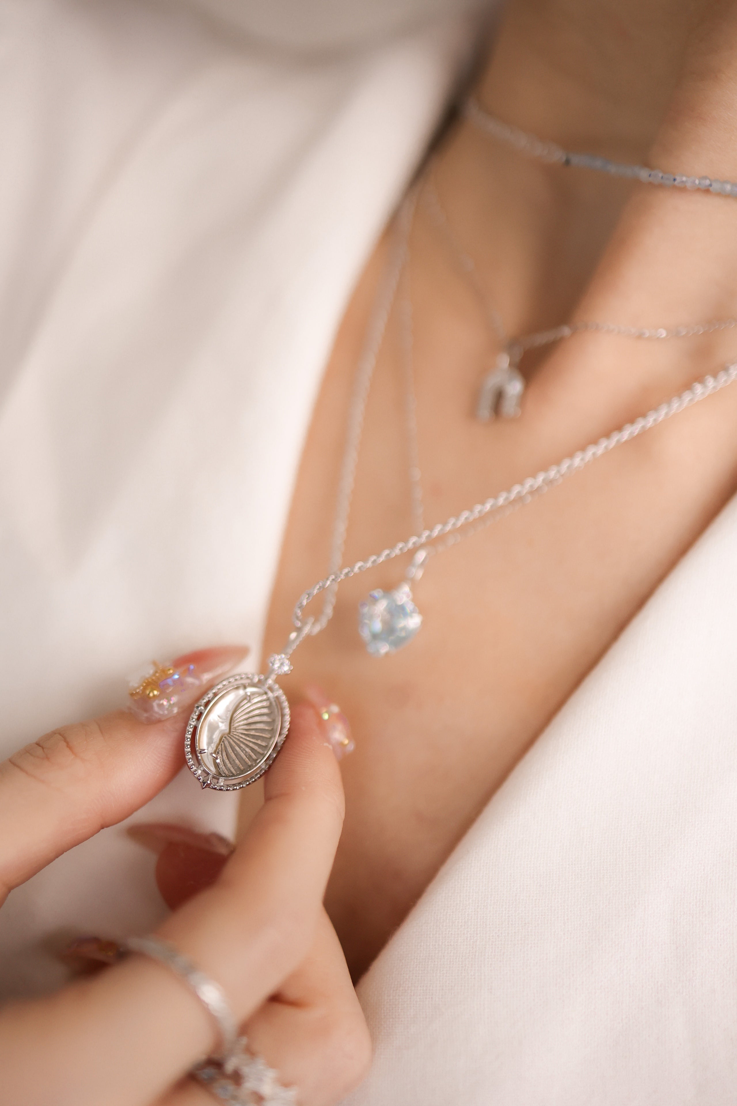 Silver Rope Necklace Chain | LOVE BY THE MOON