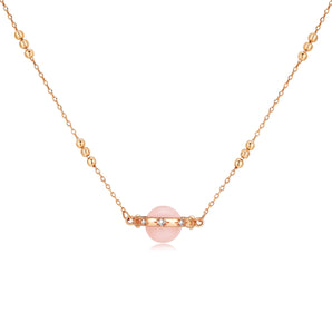 Pink Opal Gold Necklace - Anahata | LOVE BY THE MOON