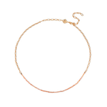Sunstone Gold Oval Link Necklace Chain | LOVE BY THE MOON